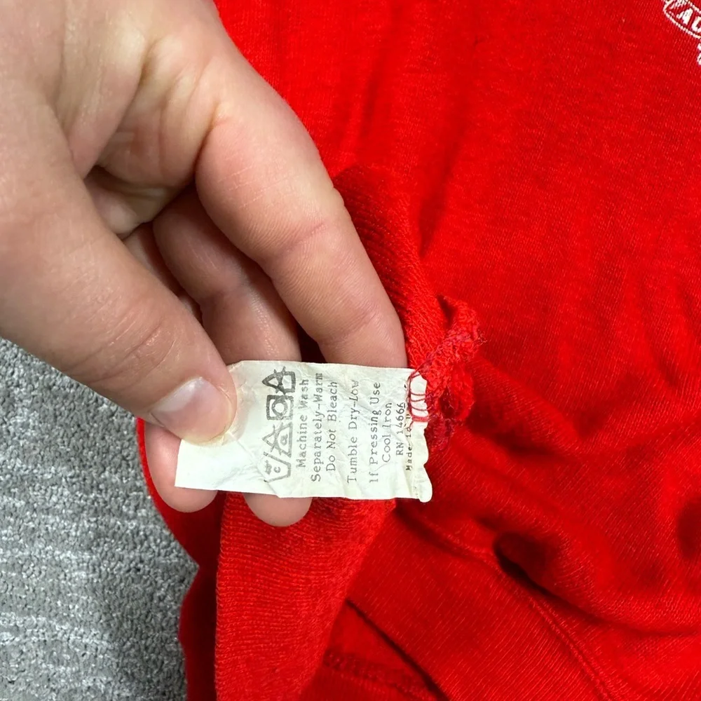 Vintage Austin Packets V-Neck Red Knit Sweater Read Below
